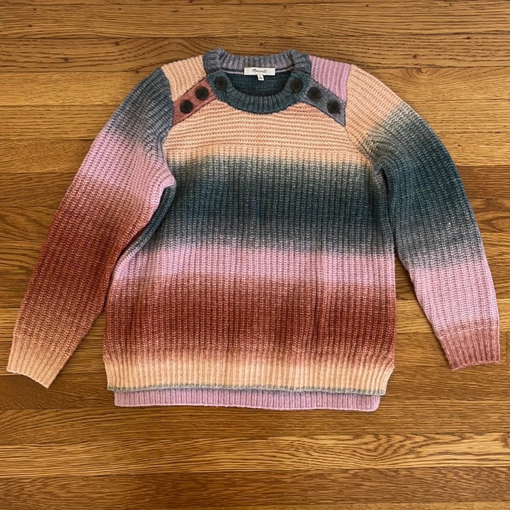 Madewell wool sweater in heathered tones